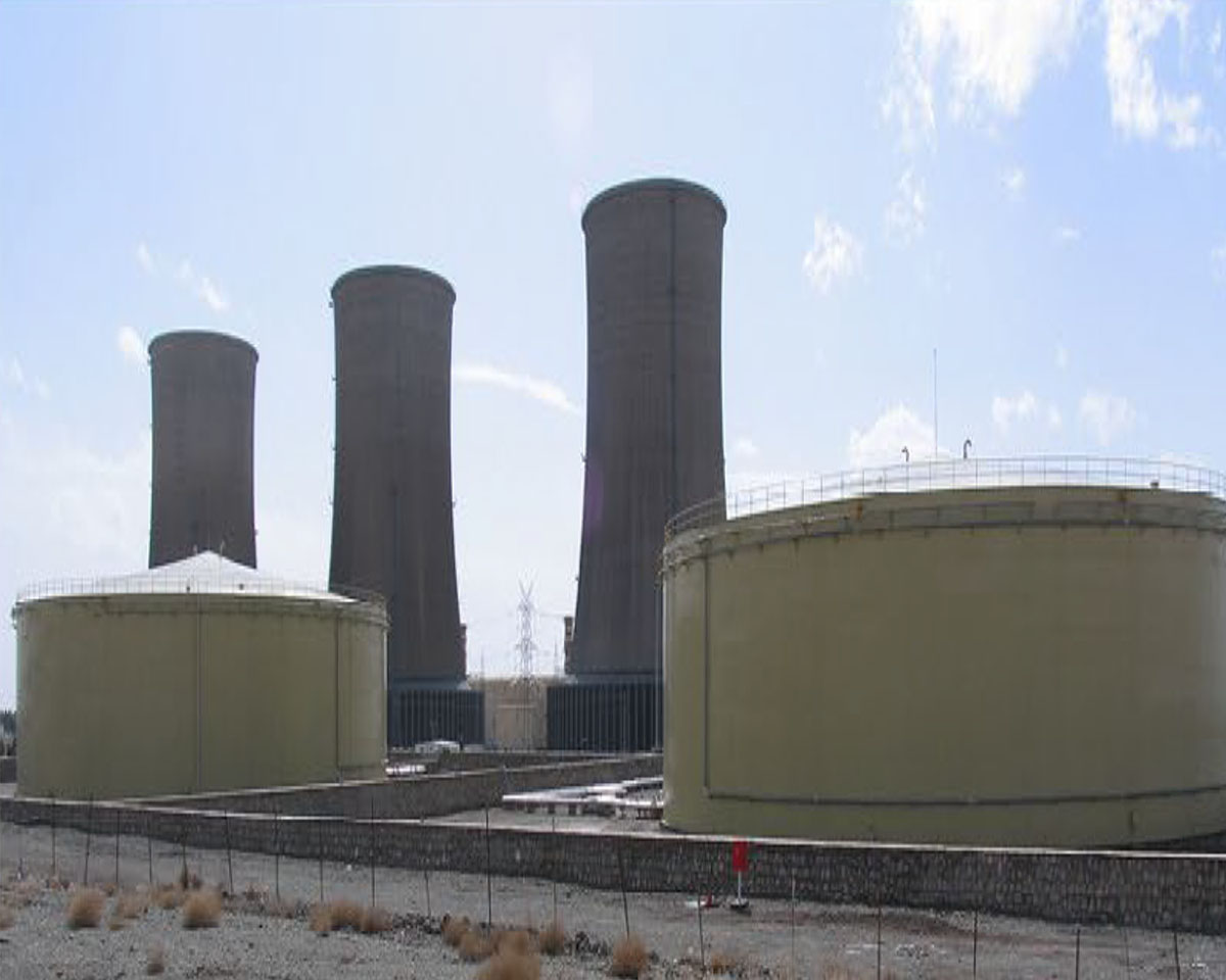 مخازن ذخیره سوخت نیروگاه سیکل ترکیبی نیشابور