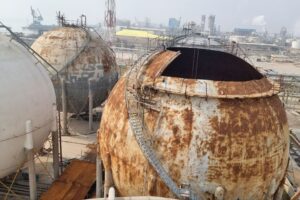 Installation and operation of a spherical tank unit for storing VCM of the CF unit of Bandar Imam Petrochemical Complex